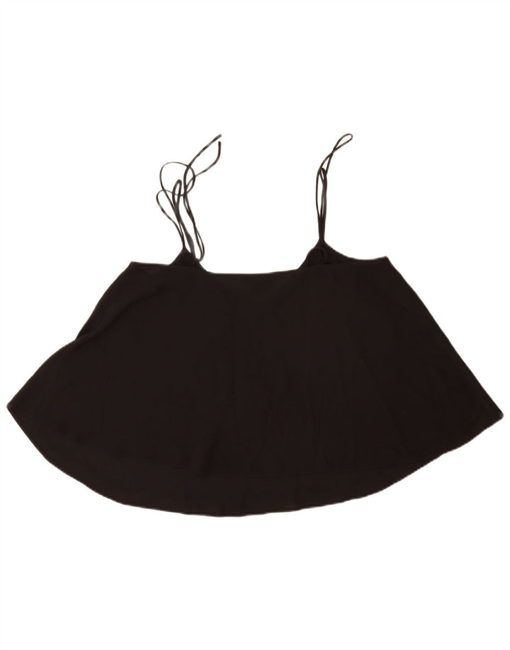 Topshop Ženski Cami Top UK 12 srednji crni poliester