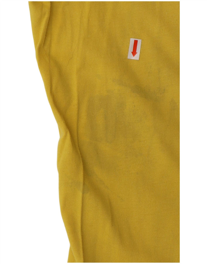 PUMA Mens Graphic T-Shirt Top Medium Yellow