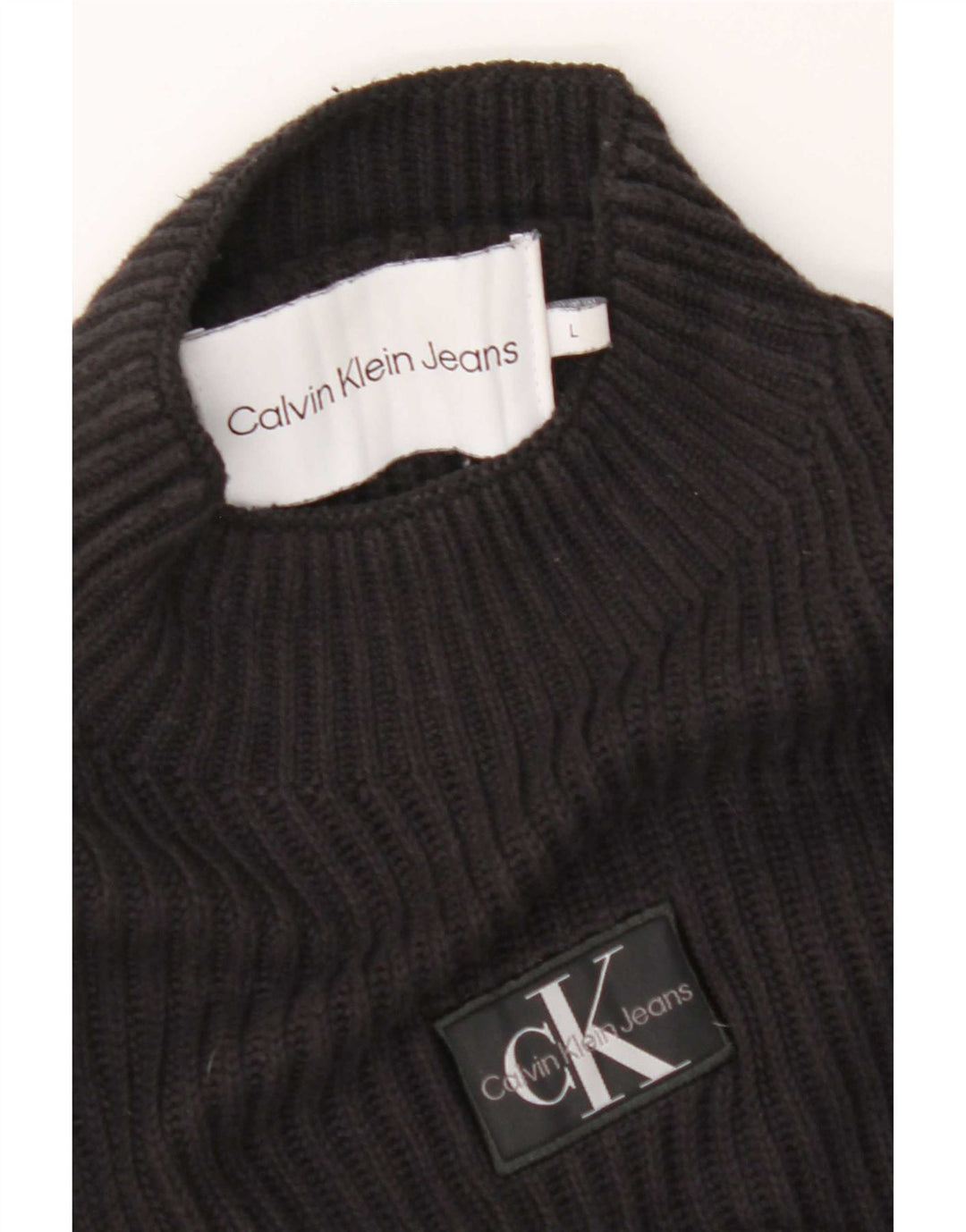 Calvin Klein Jeans Muški džemper s kornjačičastim izrezom Veliki crni