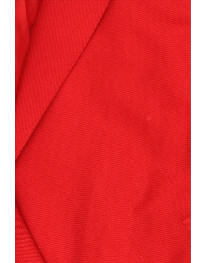 Vintage ženski sako s dvorednim kopčanjem IT 44 srednje crvene boje