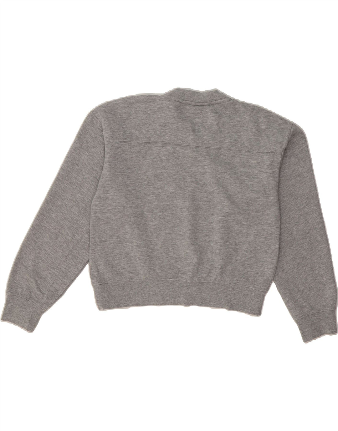 ZARA Womens Crop Oversized Sweatshirt Jumper UK 10 Small Grey Polyester Vintage Zara and Second-Hand Zara from Messina Hembry 