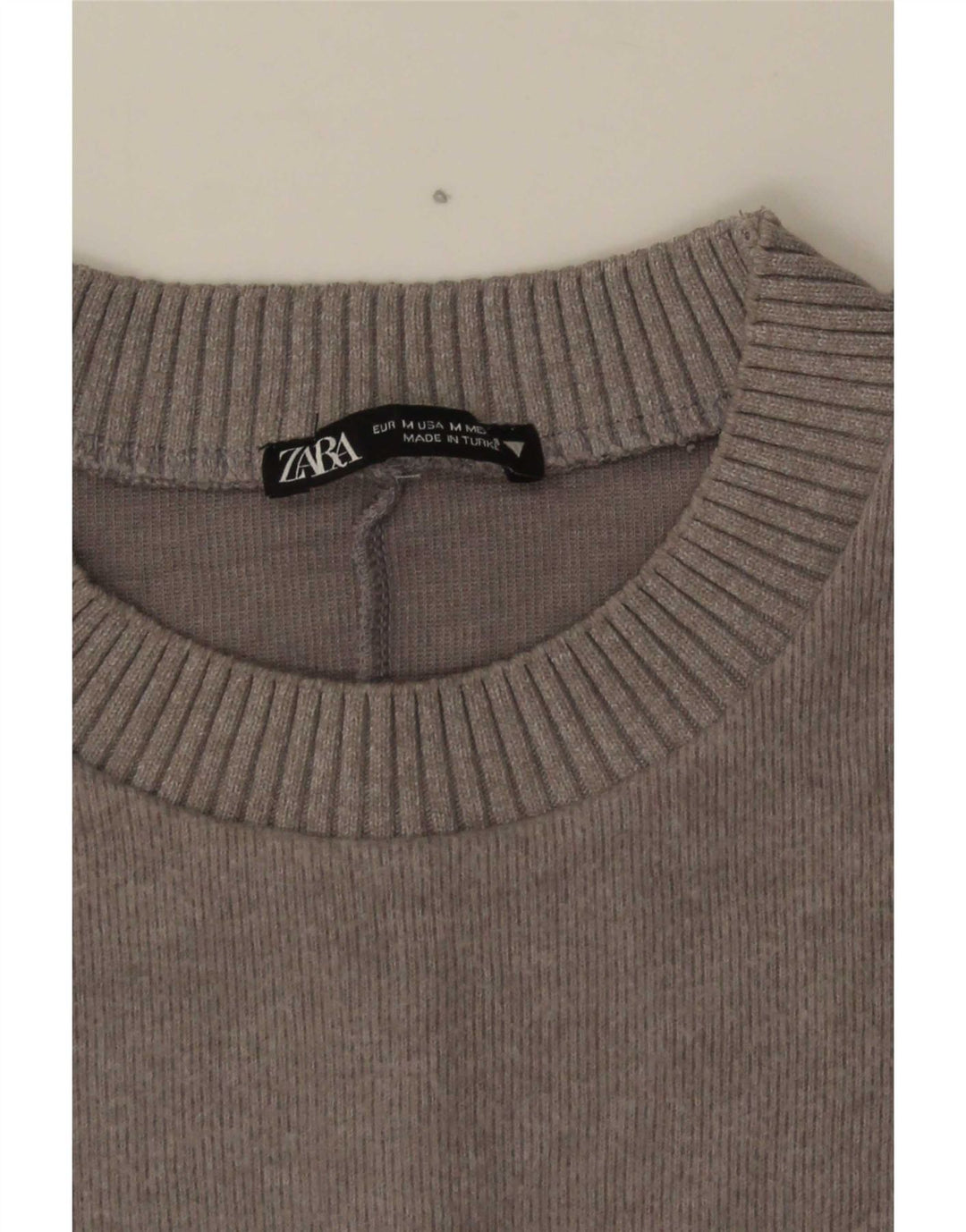 Zara ženski pulover s okruglim izrezom UK 14 srednje siva