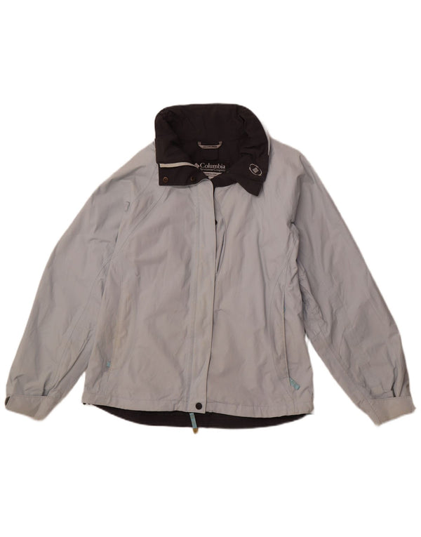 COLUMBIA ženska vjetrovka s kapuljačom UK 14 Srednje plava najlonska sportska jakna