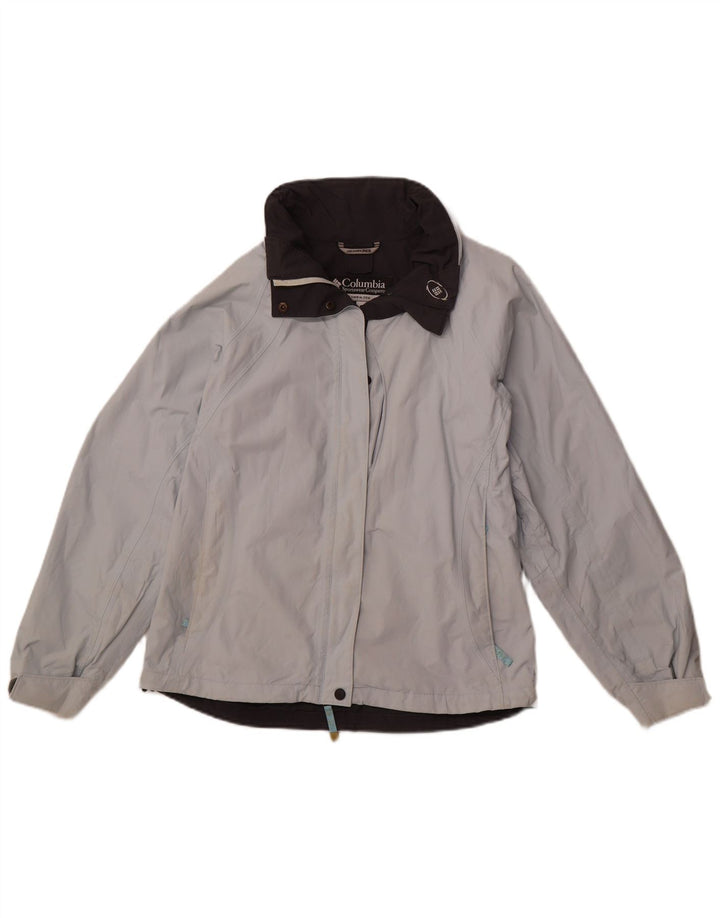 COLUMBIA ženska vjetrovka s kapuljačom UK 14 Srednje plava najlonska sportska jakna