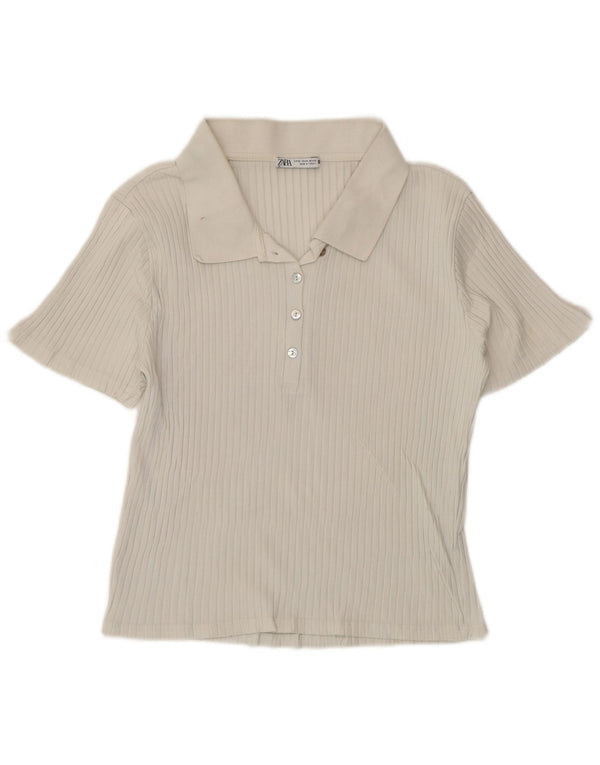 Zara ženska polo majica UK 18 XL bijela