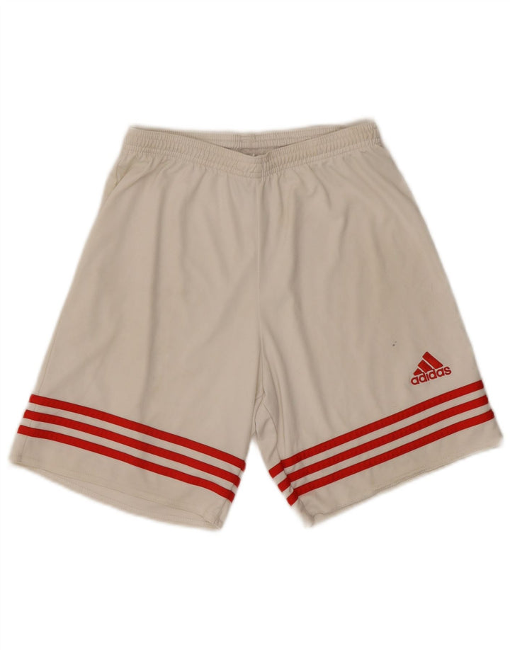 Adidas muške sportske kratke hlače Climalite Male bijele poliesterske
