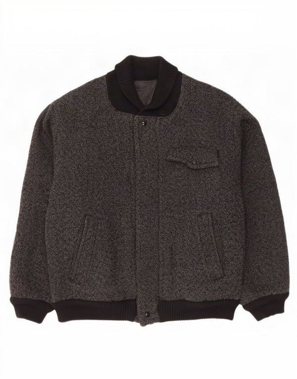 Vintage muška bomber jakna UK 40 velika crna