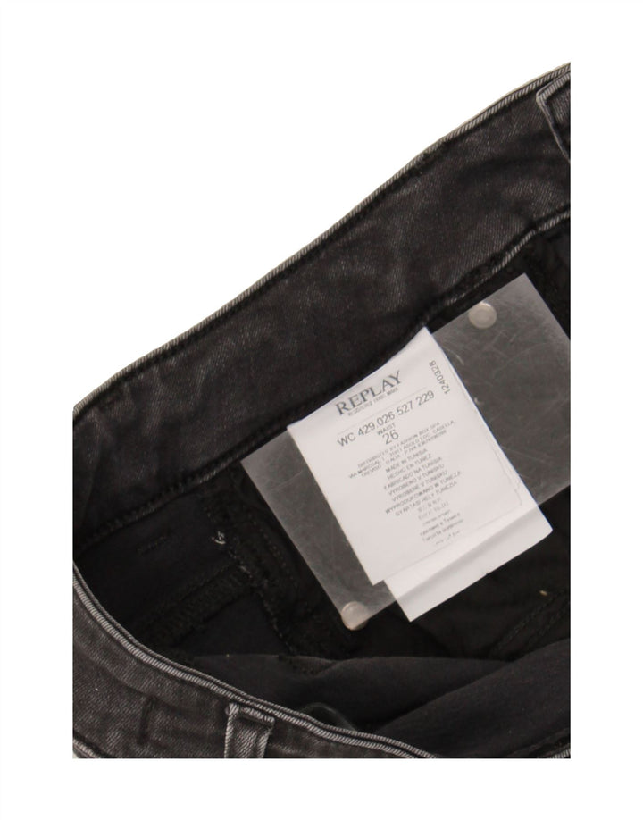REPLAY Womens Bootcut Jeans  W26 L25 Black Cotton Vintage Replay and Second-Hand Replay from Messina Hembry 