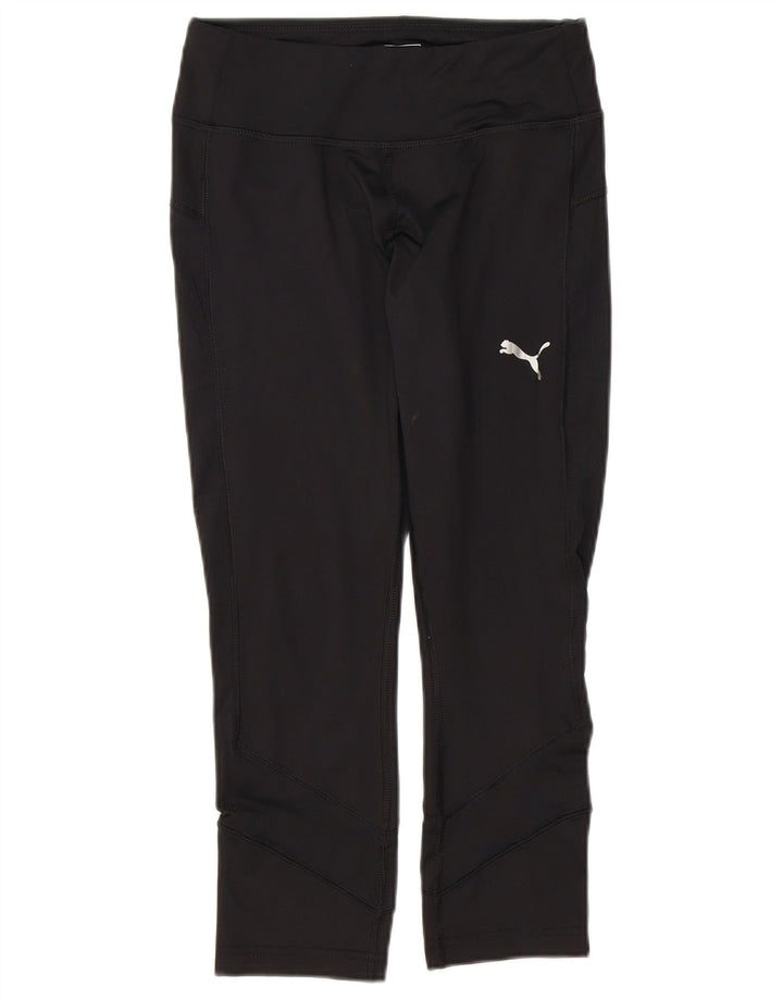 PUMA Womens Capri Leggings UK 10 Small Black
