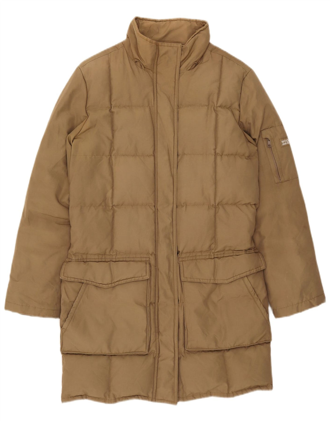 Woolrich ženski podstavljeni kaput UK 10 Mali bež najlon