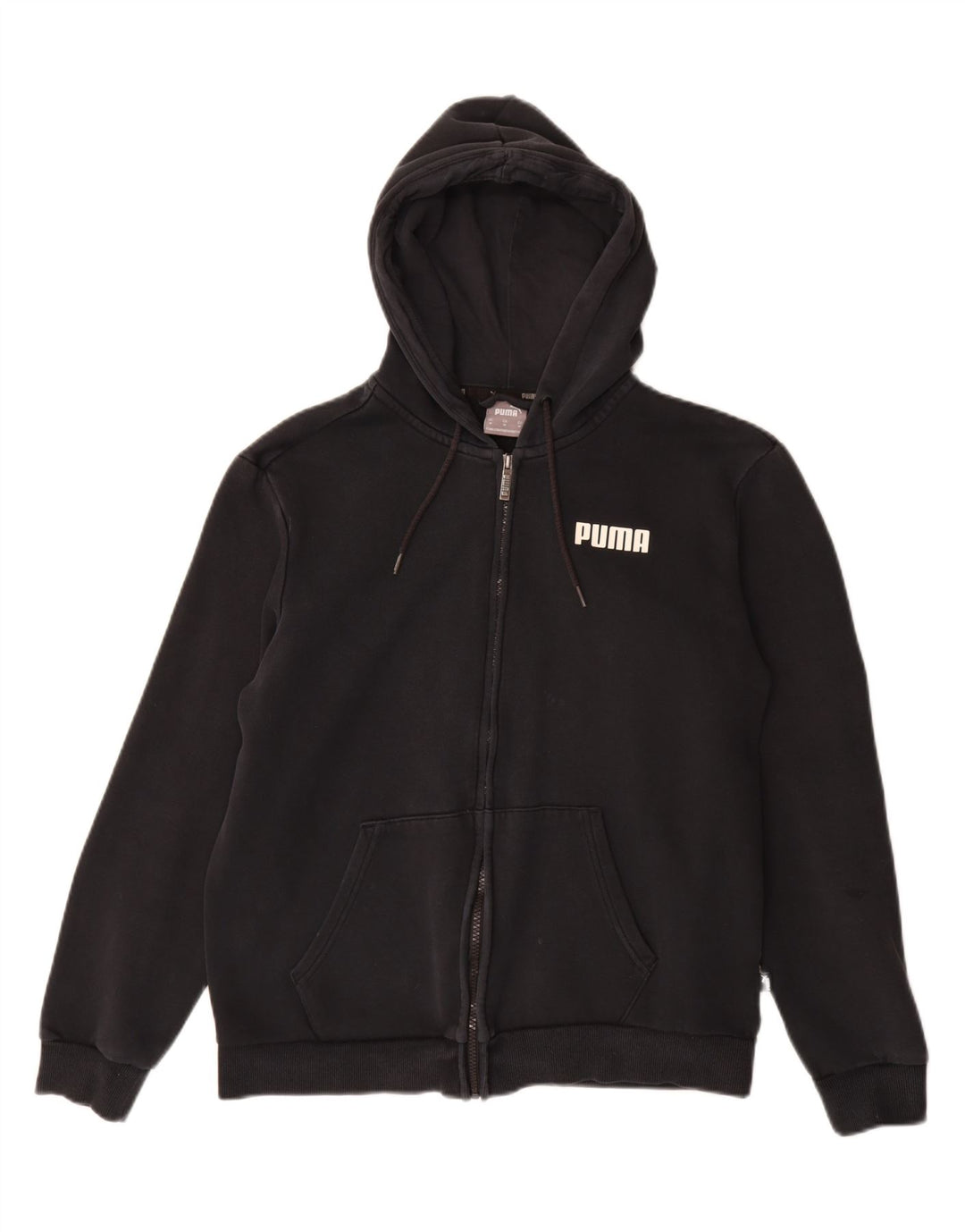 Puma ženski pulover s kapuljačom s patentnim zatvaračem UK 14 srednje crne boje