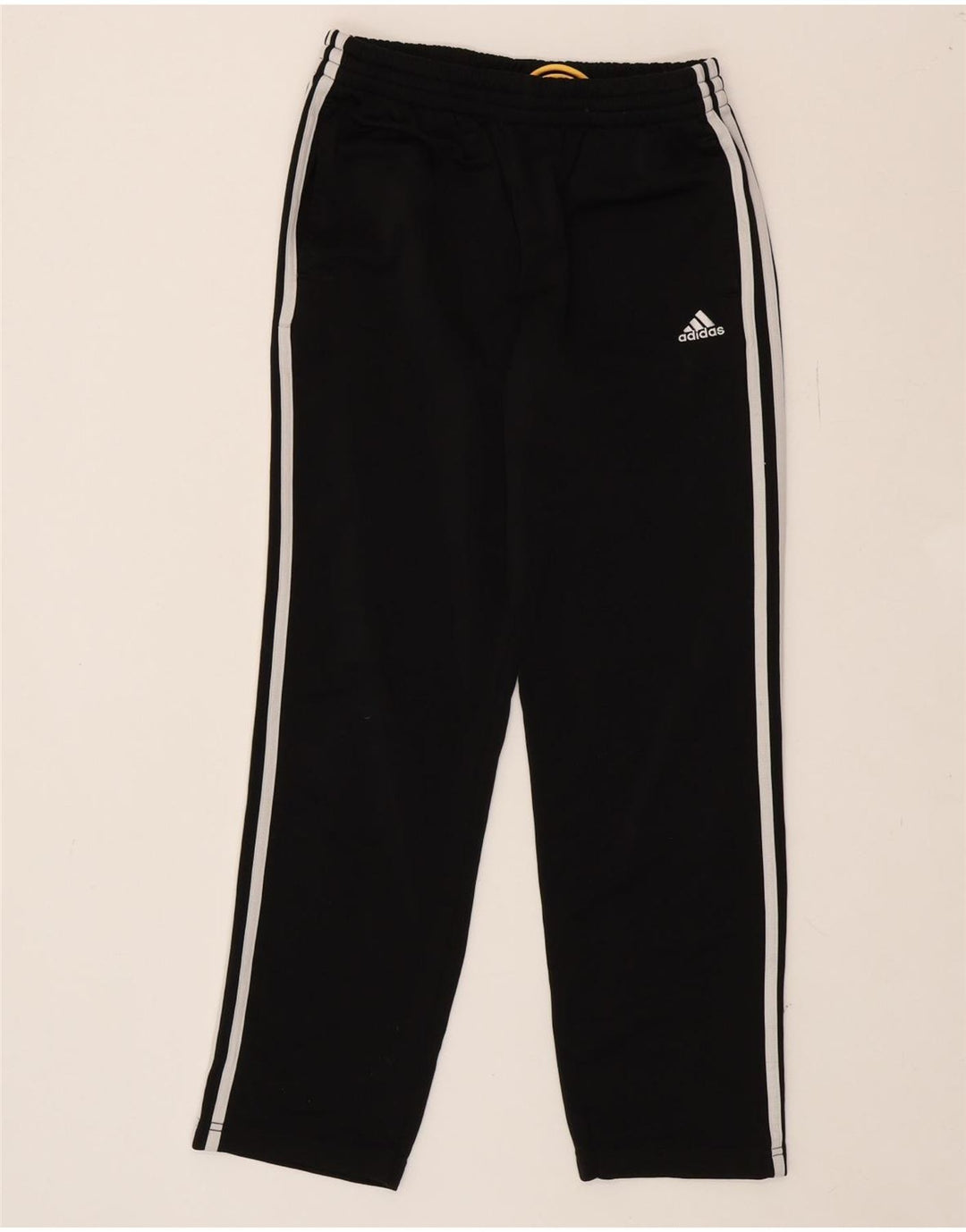 ADIDAS Boys Tracksuit Trousers 13-14 Years  Black Polyester