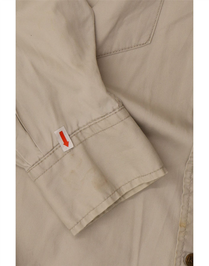 LEE muška košulja velika bež pamučna zapadnjačka majica