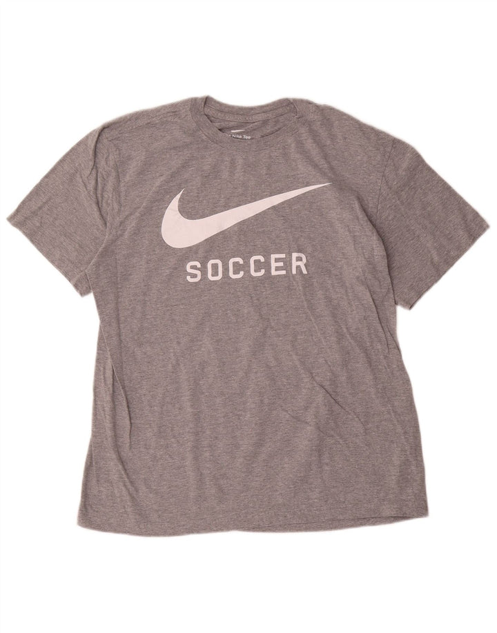 Nike muška majica s grafičkim motivima, veliki sivi pamuk