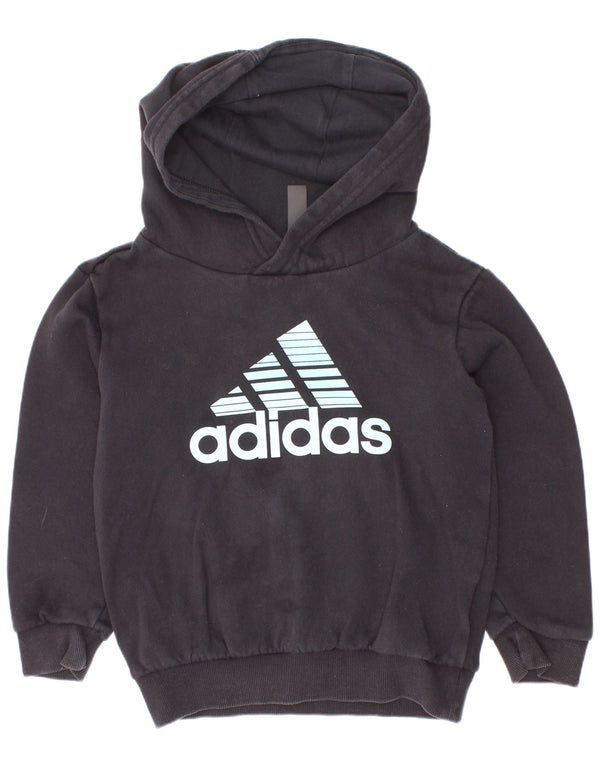 Adidas majica s kapuljačom za dječake, 6-7 godina, crni pamuk