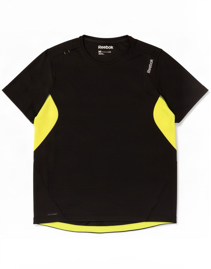 Reebok muška majica kratkih rukava Medium Black Colourblock Poliester