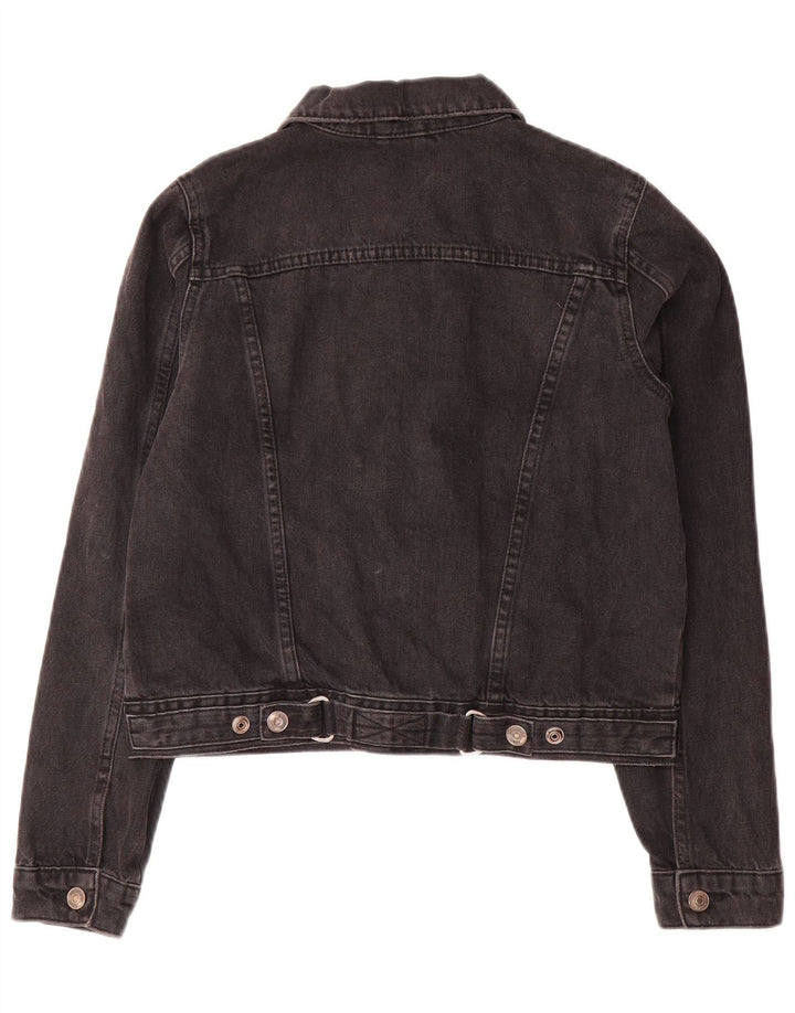 Topshop ženska crop traper jakna UK 10 mala siva