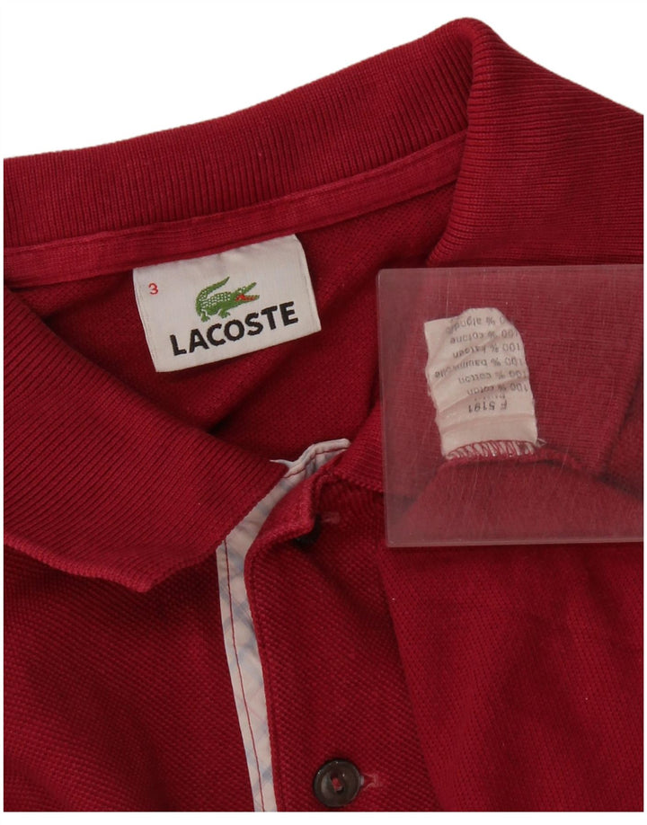 LACOSTE Muška polo majica veličine 3 mala, ružičasta pamučna
