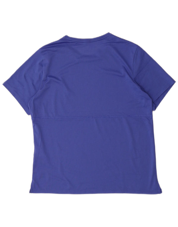 Nike Dri Fit majica kratkih rukava, veliki plavi poliester