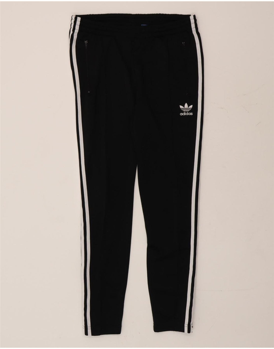 ADIDAS Ženske hlače za trenirku UK 10 Male crne poliesterske hlače