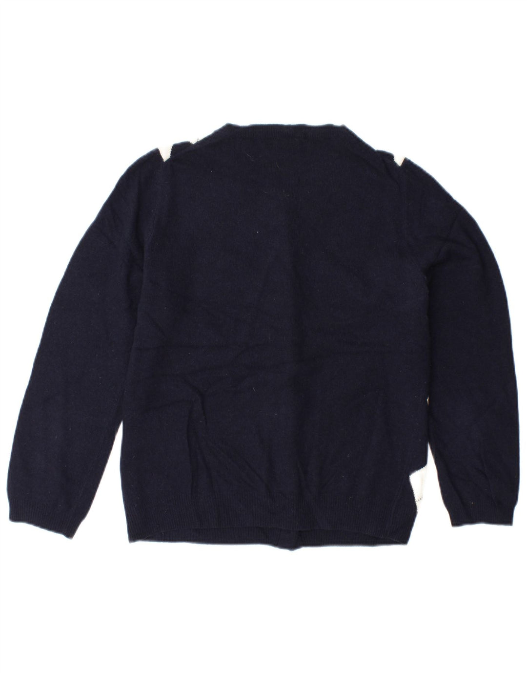 J. CREW Muški kardigan pulover UK 6 XS tamnoplavi Argyle/Diamond