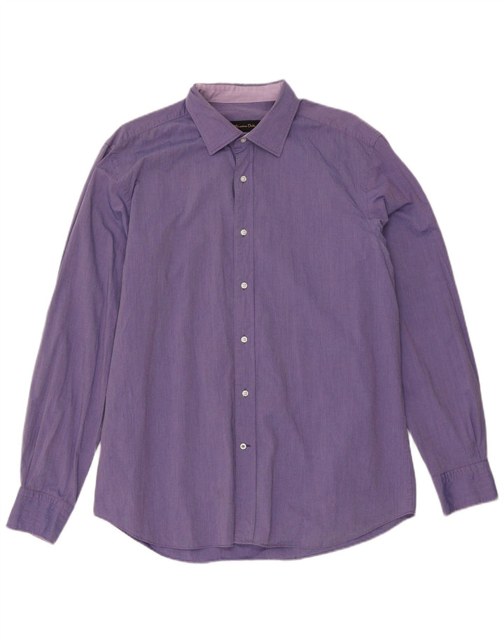 Massimo Dutti muška uska košulja XL ljubičasta gingham