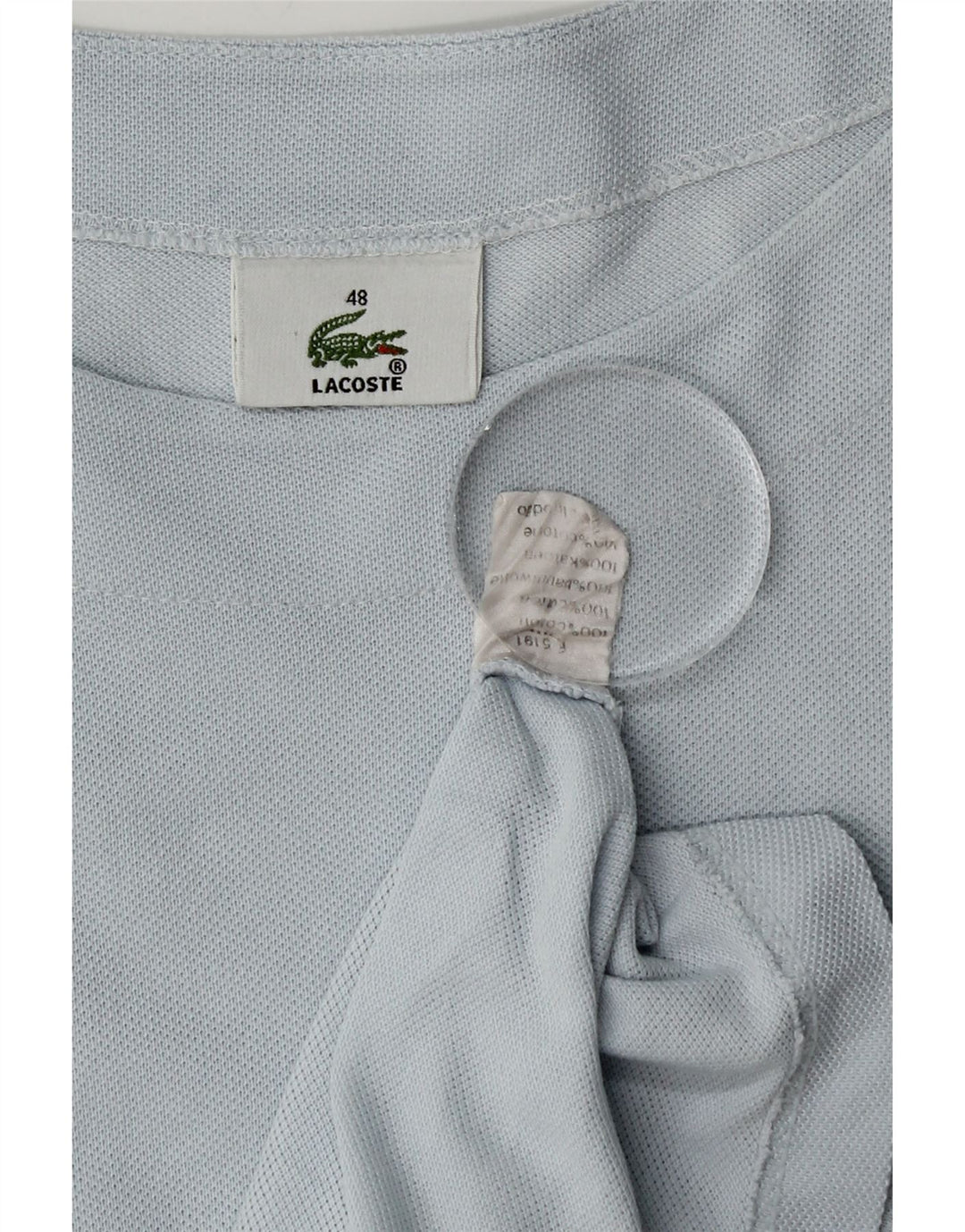 Lacoste ženska majica kratkih rukava, veličina 48 XL, plavi pamuk