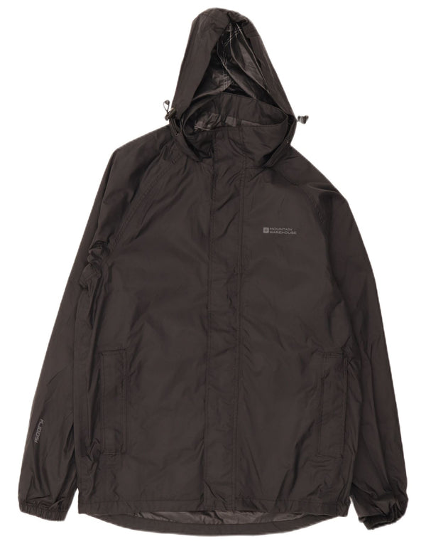 Mountain Warehouse Muška kišna jakna s kapuljačom UK 34 XS crna najlonska sportska