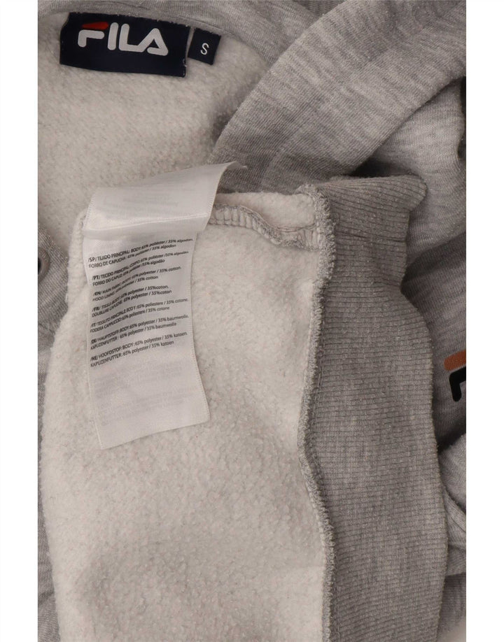 Fila Ženska prevelika majica s kapuljačom UK 10 Mali sivi poliester