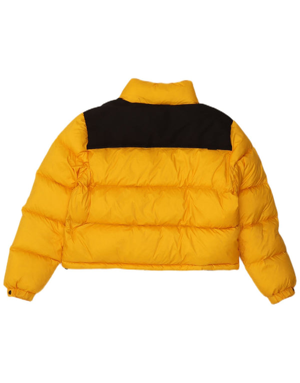 Superdry ženska kratka podstavljena jakna UK 16 Veliki žuti Colourblock najlon