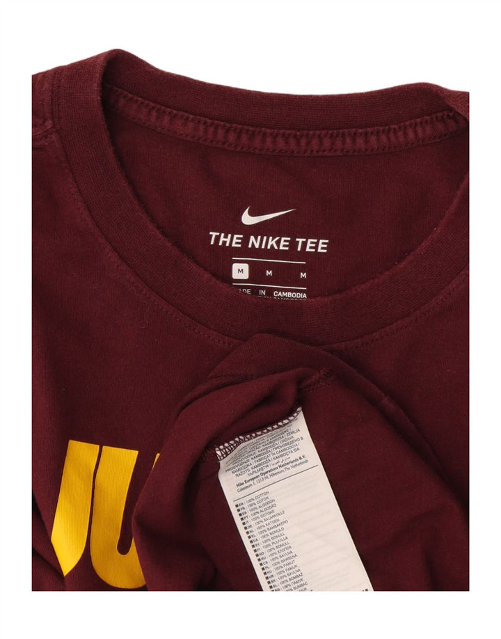 Nike Muška majica kratkih rukava s grafičkim motivima, srednji tamnocrveni pamuk