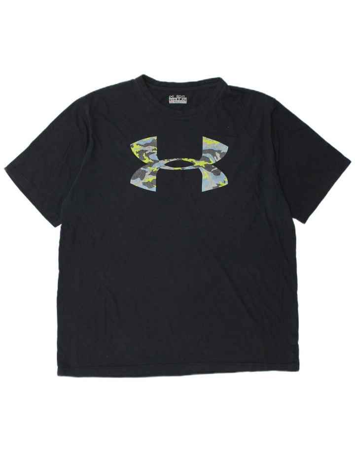 UNDER ARMOUR Muška majica kratkih rukava Heat Gear Regular Fit Graphic Top 2XL crna