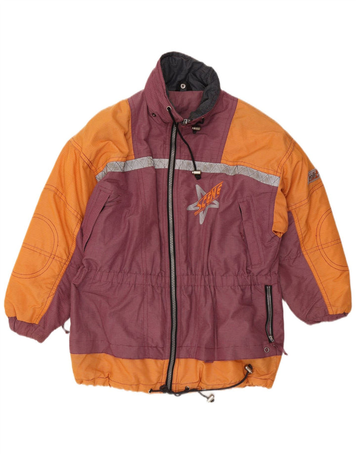 C&A muška skijaška jakna UK 36 Small Orange Colourblock najlon