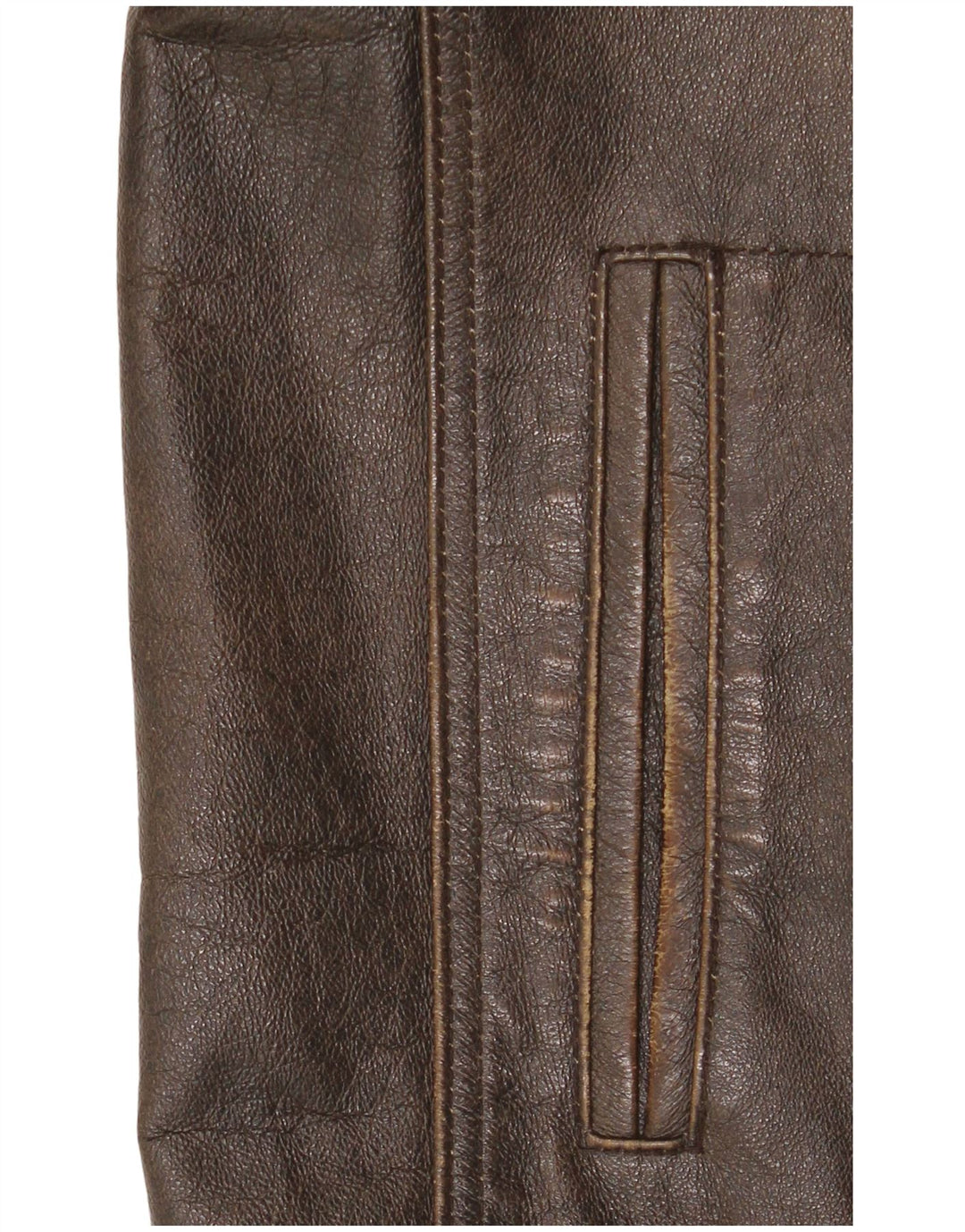 Route 66 muška kožna jakna UK 40 velika smeđa koža