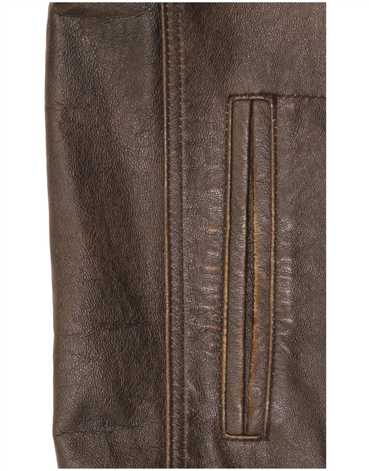 Route 66 muška kožna jakna UK 40 velika smeđa koža