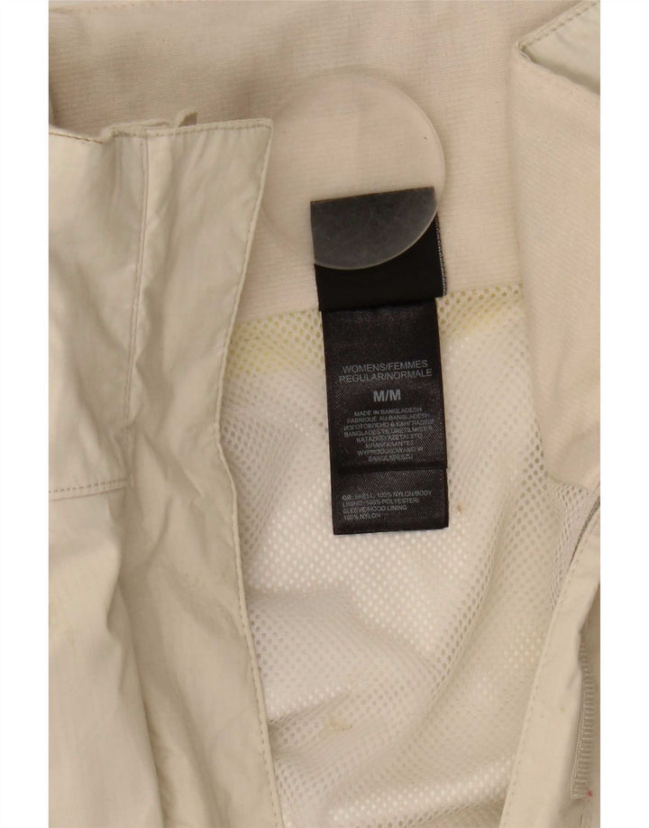 The North Face ženska kišna jakna s kapuljačom UK 14 Srednje bijeli najlon