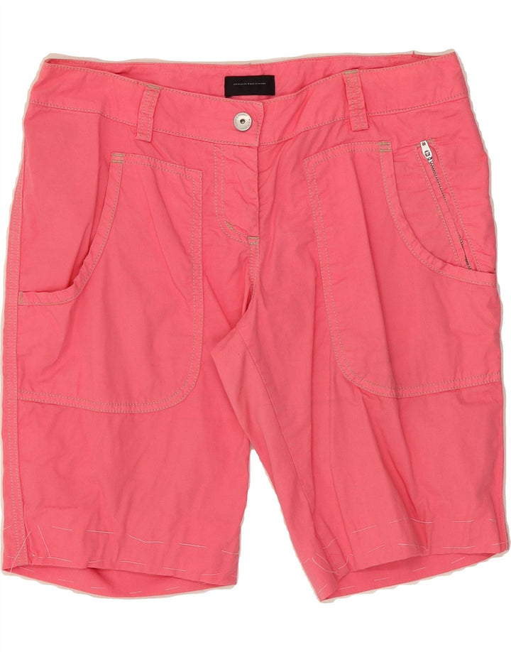 SERGIO TACCHINI Womens Casual Shorts US 8 Medium W30 Pink Cotton Vintage Sergio Tacchini and Second-Hand Sergio Tacchini from Messina Hembry 