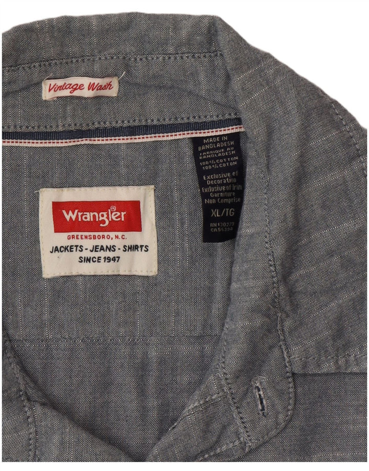 Wrangler muška majica XL plavi pamuk
