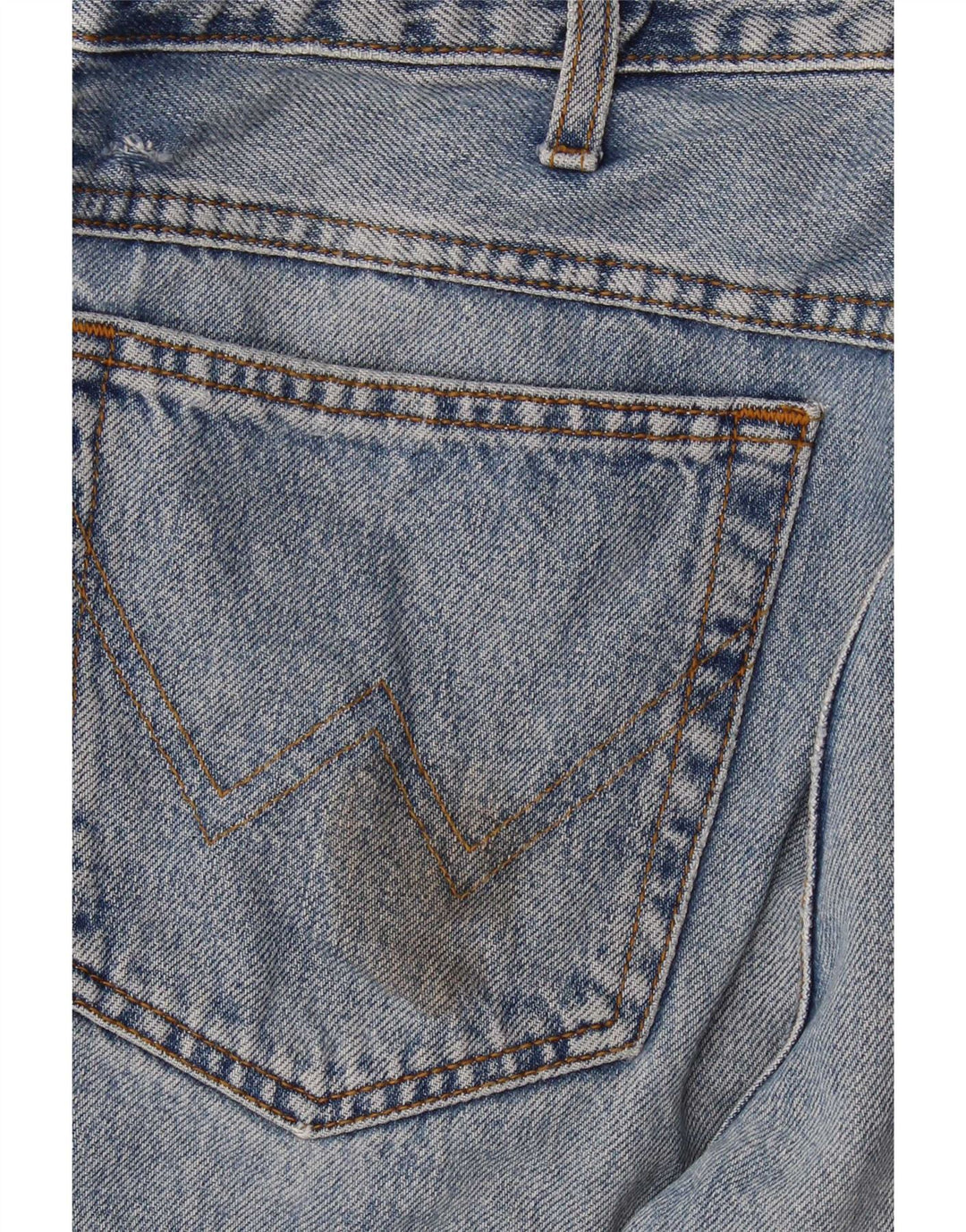 Wrangler muške teksaške ravne traperice W33 L32 plavi pamuk