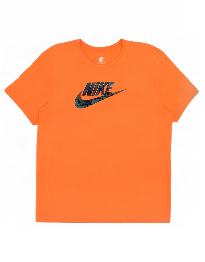 Nike Muška majica kratkih rukava srednje veličine, narančasta, pamuk