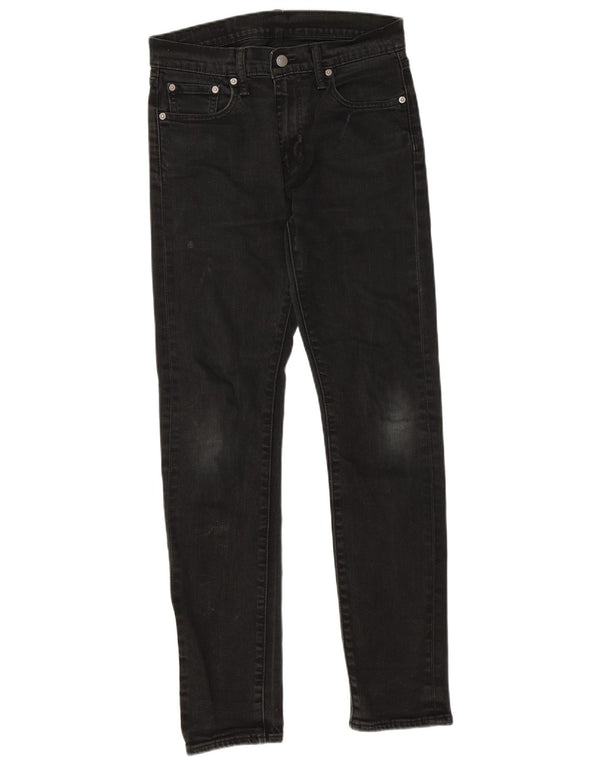 Levi's Mens 510 Skinny Jeans W30 L32 Black Cotton