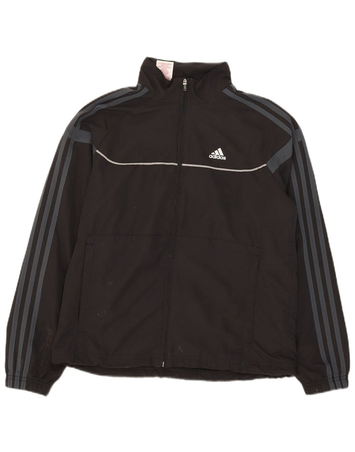 Adidas Boys Climalite Gornja jakna za trenirku 13-14 godina siva poliester