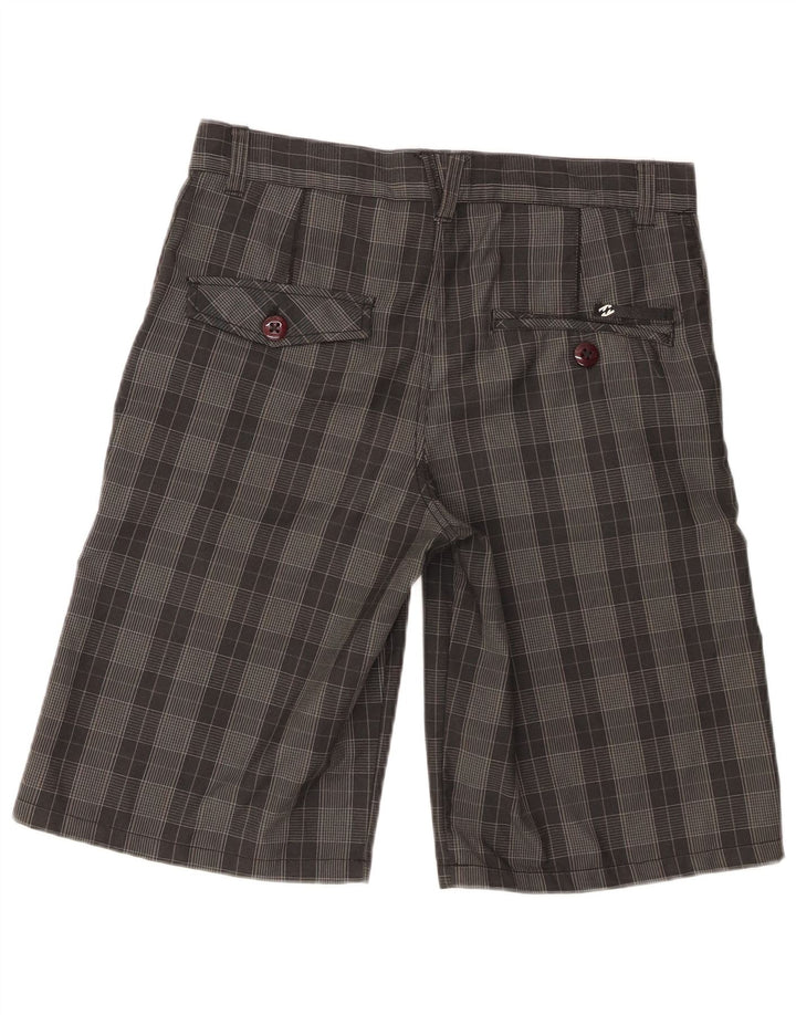 Billabong Boys Chino kratke hlače 15-16 godina W32 sivi karirani poliester