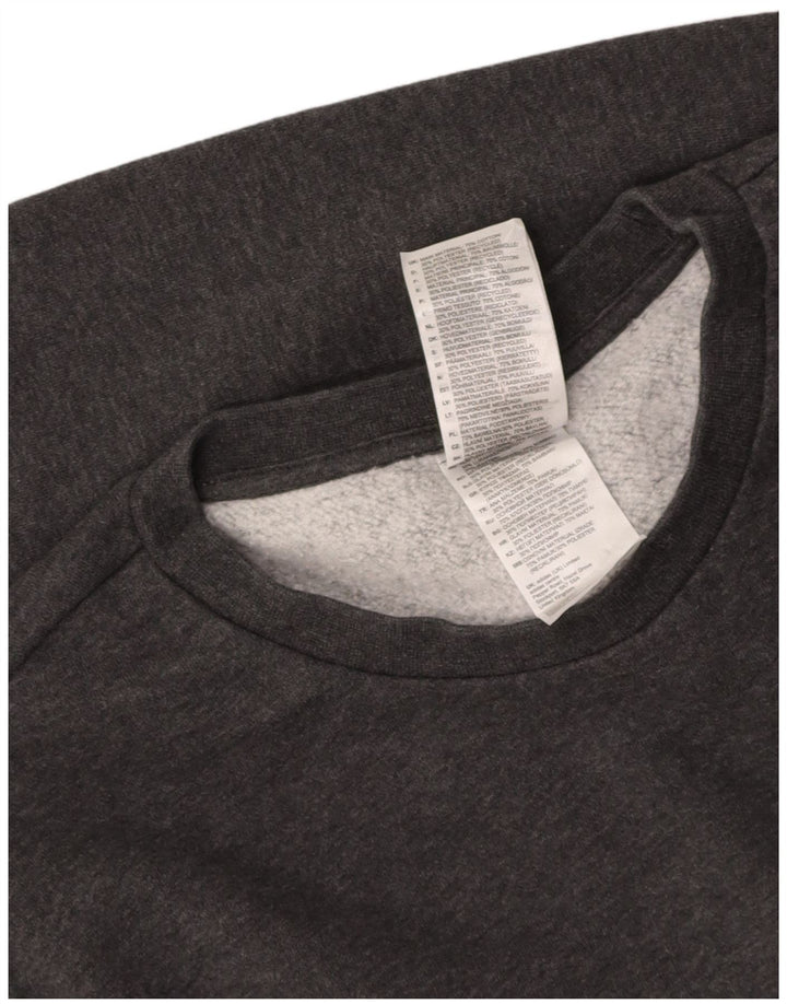 ADIDAS Mens Sweatshirt Jumper Medium Grey Cotton
