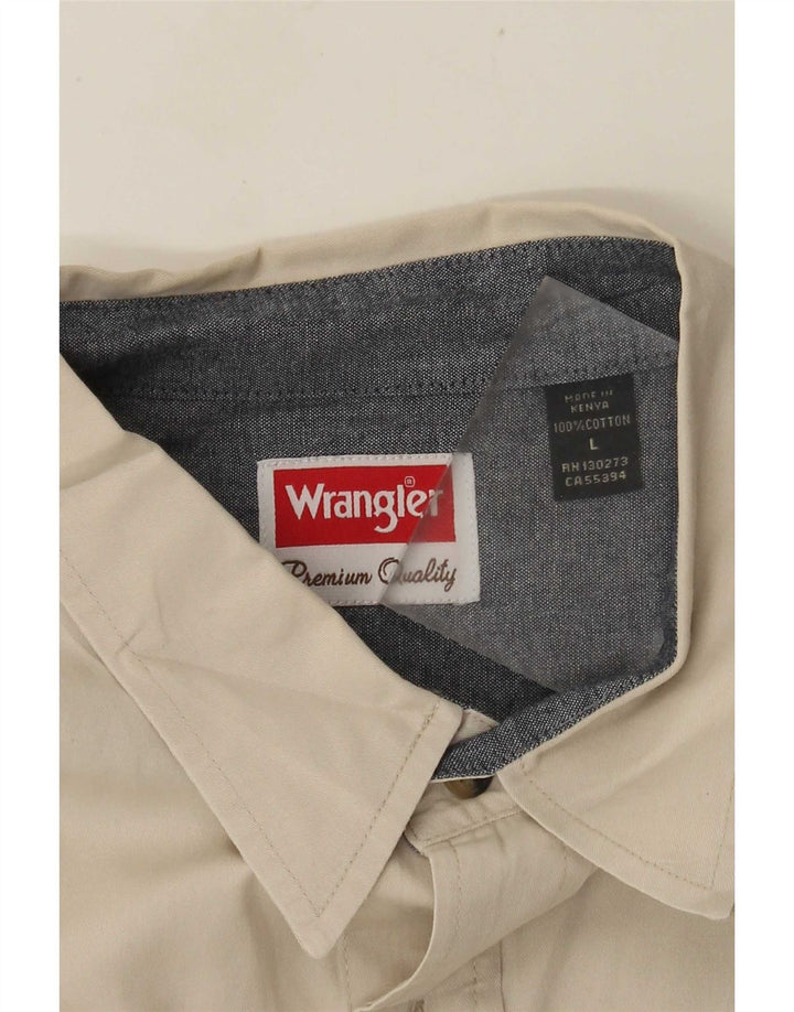 WRANGLER Muška majica kratkih rukava Velika bež pamuk