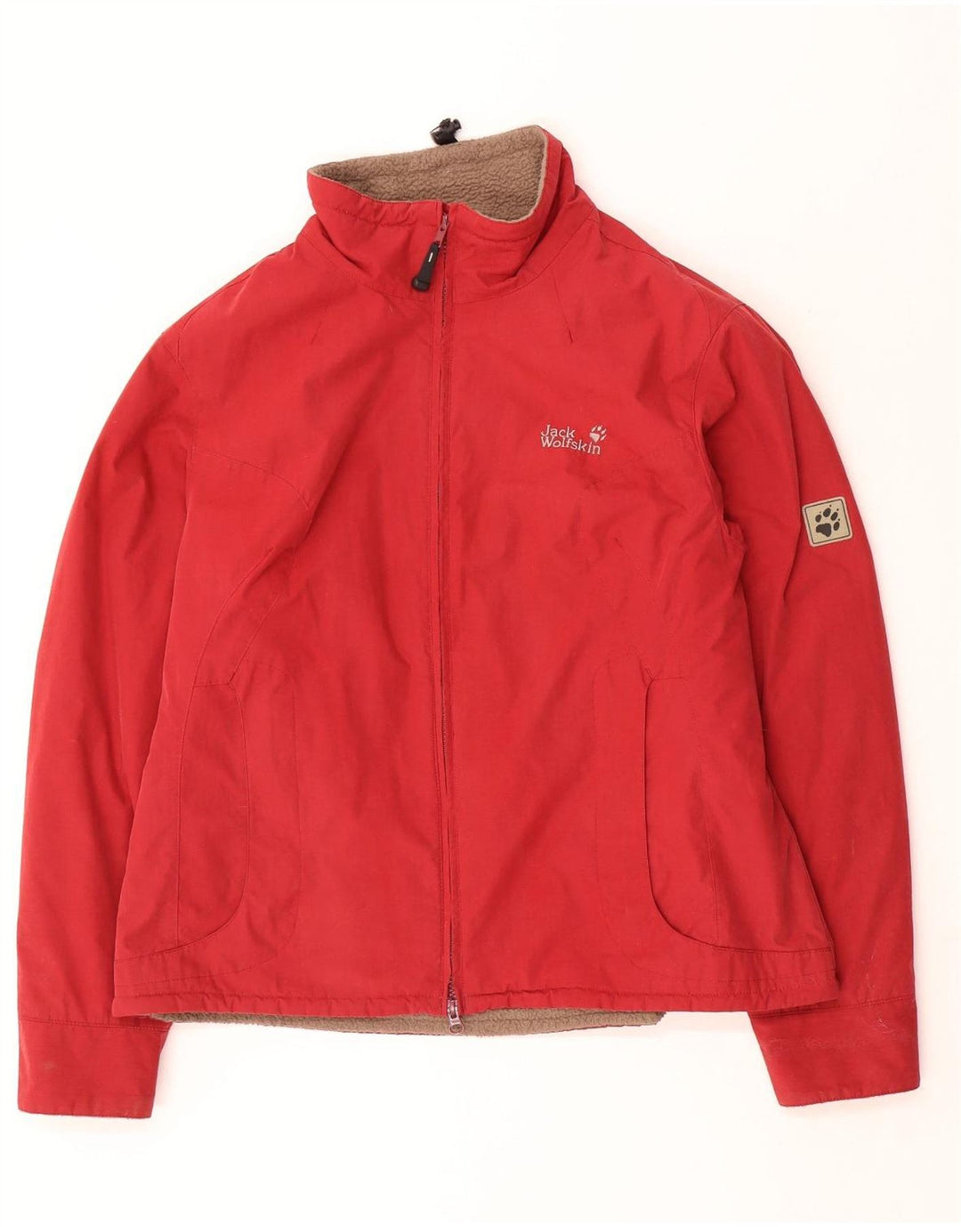 Jack Wolfskin ženska jakna vjetrovka UK 18/20 XL crvena poliester