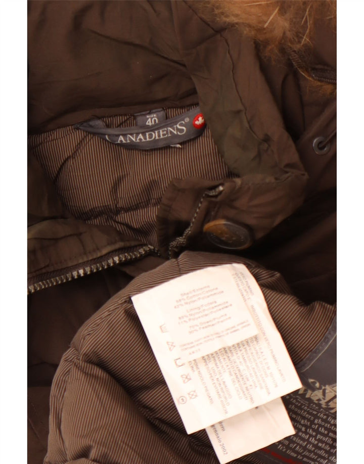 CANADIENS Ženska podstavljena jakna s kapuljačom EU 40, srednje smeđi pamuk