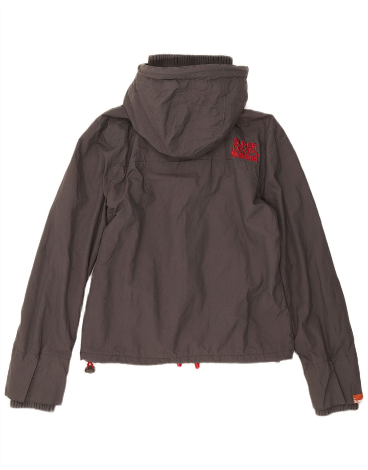 Superdry ženska vjetrovka s grafičkim motivima UK 12 srednje siva