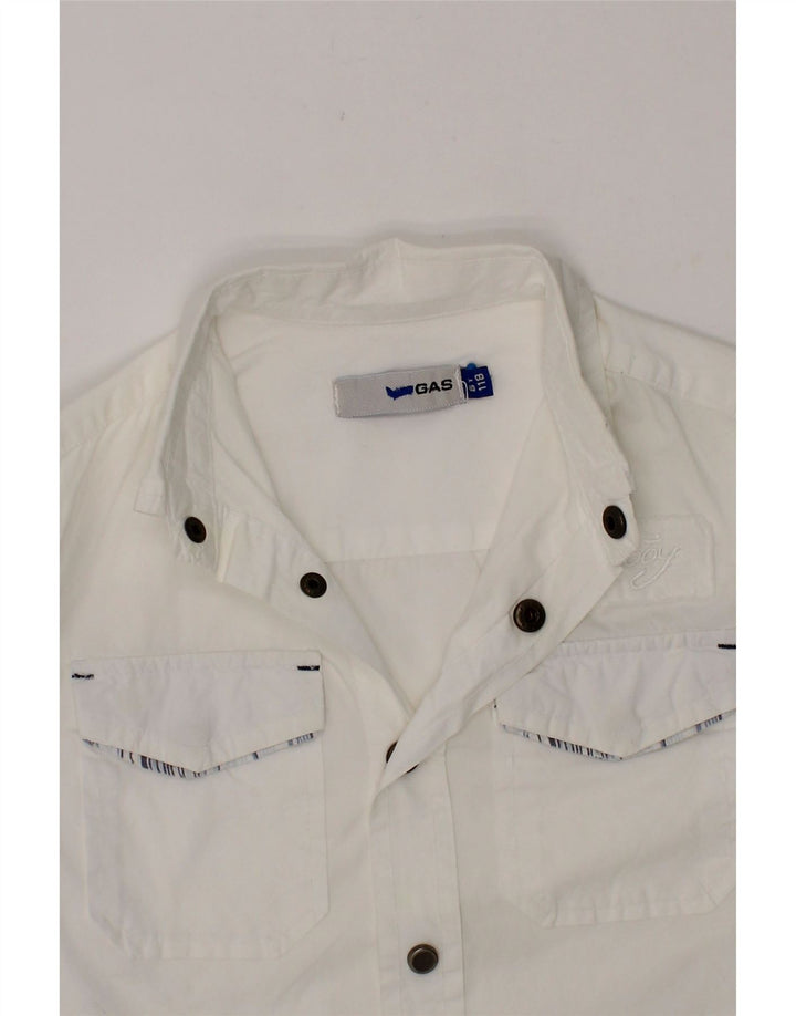 GAS Boys Shirt 5-6 Years White Cotton Vintage Gas and Second-Hand Gas from Messina Hembry 