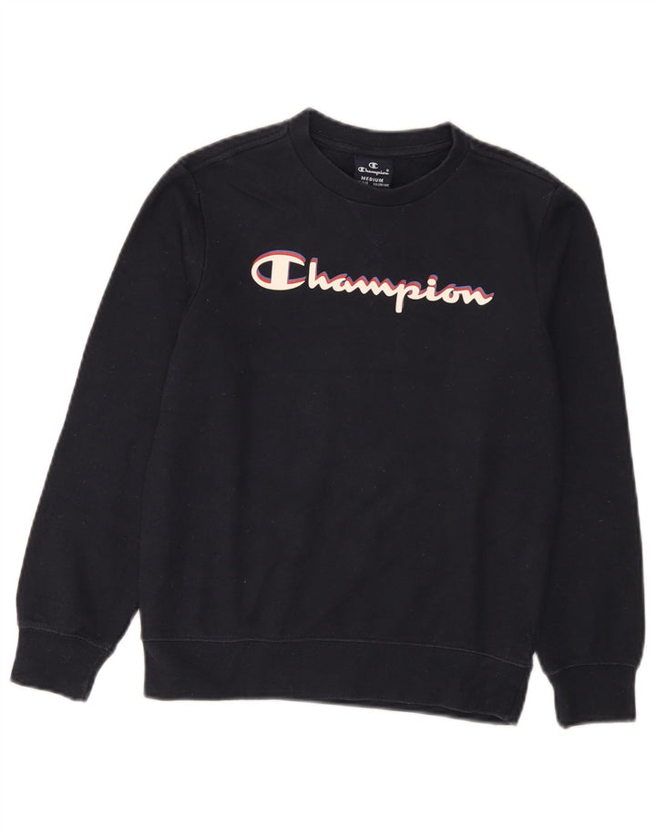 Champion Boys Graphic Sweatshirt Džemper 9-10 godina srednje tamnoplavi pamuk